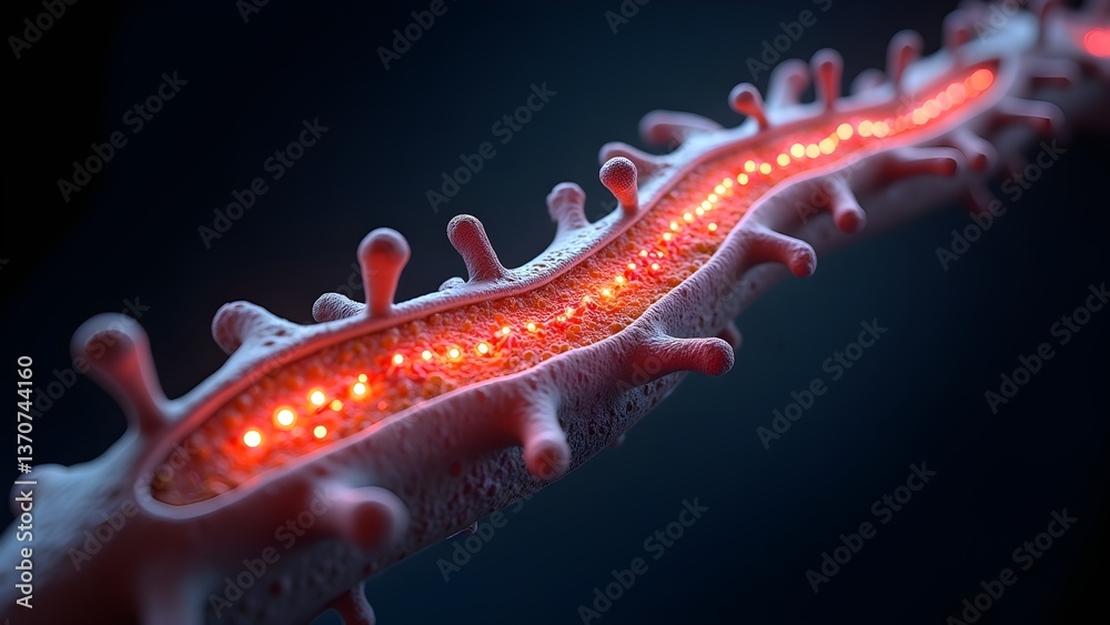 Detailed Neuron Structure: Nerve Cell, Axon, and Myelin Sheath ...