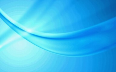 Poster - Vibrant blue and white flowing abstract wave background - stylish graphic design expressing futuristic technology, coolness, and dynamic movement