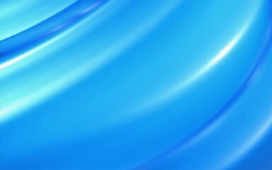 Poster - Vibrant blue and white flowing abstract wave background - stylish graphic design expressing futuristic technology, coolness, and dynamic movement