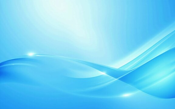 Vibrant blue and white flowing abstract wave background - stylish graphic design expressing futuristic technology, coolness, and dynamic movement