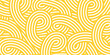 © JuliaBliznyakova - Noodle pattern on yellow background. Spaghetti texture. Abstract background for Italian menu.