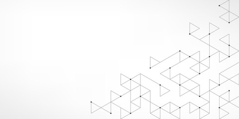 Poster - Abstract background with a geometric pattern of triangle shapes. Graphic design element 
