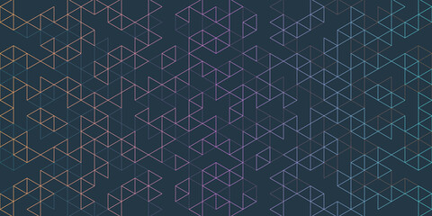 Fototapete - Abstract background with a seamless geometric pattern of simple triangle shapes. Stylish texture