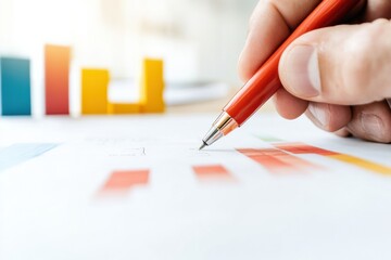Fototapete - Minimalist Data Visualization Dynamic Financial Analytics with Interactive Graphing - NextGen Business Intelligence for Strategic Decision-Making