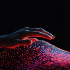 Aufkleber - Quantum Tactile Visualization Immersive Digital Interaction Revealing Emerging AI-Driven Sensory Interface Technologies in Cybernetic Design Landscape