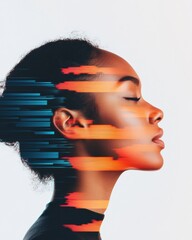 Fototapete - Neural Symphony Digital Transformation of Human Cognition - Next-Gen AI Insights into Millennial Tech Innovation and Cognitive Design Paradigms