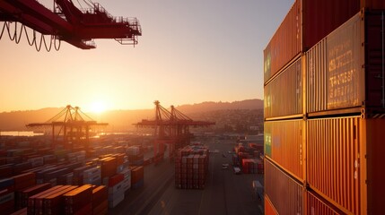 Poster - Global Trade Reimagined Transformative Logistics and Geopolitical Resilience in Golden-Hour Shipping Landscape - Emerging Economic Narrative 2025