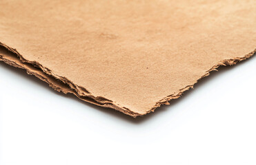 Aufkleber - Vintage paper texture background, old paper sheet with torn edges, craft paper for scrapbooking design