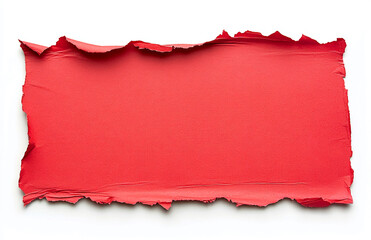 Aufkleber - Red paper texture background for graphic design torn edge effect abstract surface design element material