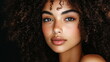 © overrust - beautiful black woman with curly hair