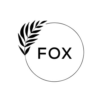 FOX creative minimalist letter logo.