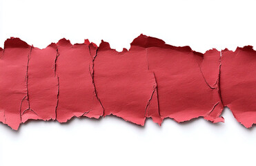 Aufkleber - Red torn paper texture background for graphic design and abstract art projects high resolution material