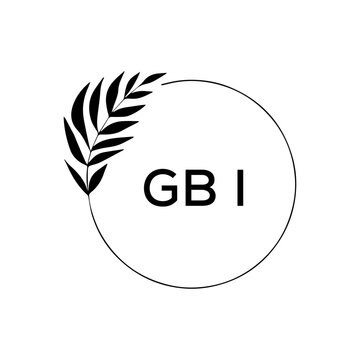 GBI creative minimalist letter logo.