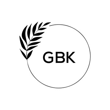 GBK  creative minimalist letter logo.