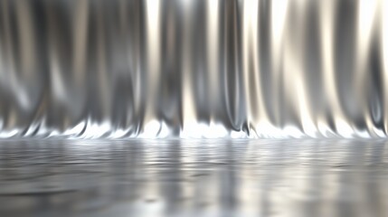 Fototapete - Abstract blurry light on the floor. Silver and gold plated ring. A gradient of the background. Indistinct hazy light on the lifestyle ground.