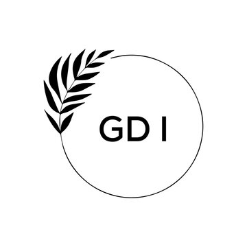 GDI creative minimalist letter logo.