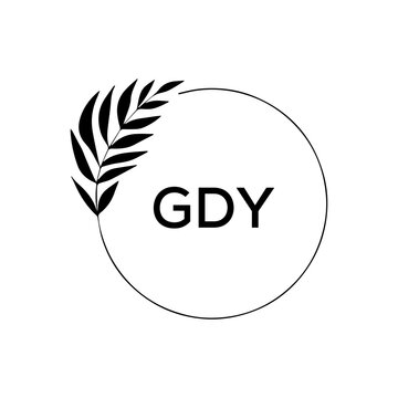 GDY creative minimalist letter logo.	