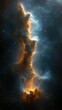 © Georg - Vibrant nebula illuminated by cosmic gases in a deep space landscape showcasing stellar evolution