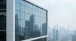 © GS-Studio - Skyline Reflected: A modern skyscraper with sleek glass windows offers a panoramic view of a sprawling city skyline. The image captures a sense of urban sophistication.