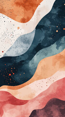 Poster - Abstract Minimalist Wavy Lines Texture Art for Invitations and Fabrics