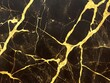 © Barek - Luxury Black Gold Marble Texture Background: Elegant Crackle Design
