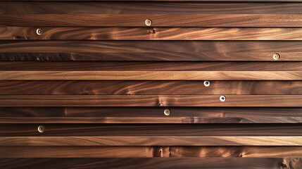 Aufkleber - Horizontal brown wood planks, layered texture with subtle grain variation, showcasing natural wood pattern ideal for background use