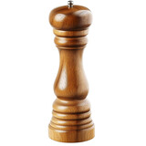 Wooden pepper mill on white background  