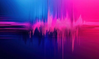 Poster - A modern abstract background features a pixelated effect with vertical lines and a vibrant gradient.