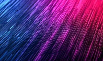 Poster - Energetic lines transition from blue to pink in a vibrant, modern abstract background.