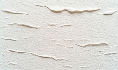 Poster - The paper has a subtle, organic texture that features random ridges and delicate folds, white and beige.