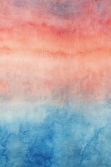 Poster - a mesmerizing watercolor gradient of peach, orange, and blue hues wallpaper background
