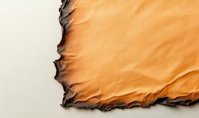 Poster - An antique paper displays beautiful burnt edges, ideal for adding a vintage touch to designs.