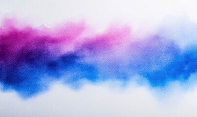 Poster - Dreamy abstract watercolor texture with a mesmerizing blend of blue and purple creates a serene visual.