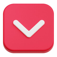 Fototapete - app user interface 3d icon isolated on the transparent background