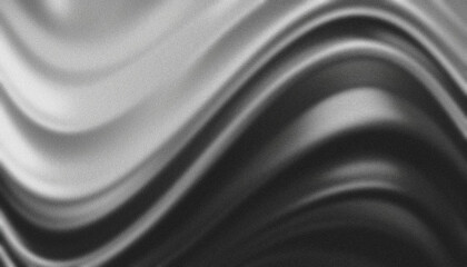 Aufkleber - Abstract black and white gradient background with flowing waves