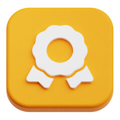 Fototapete - app user interface 3d icon isolated on the transparent background