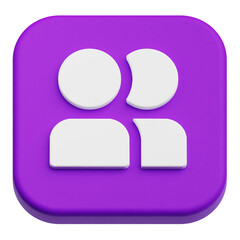 Fototapete - app user interface 3d icon isolated on the transparent background