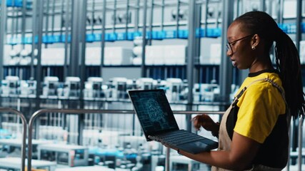 Poster - smart photovoltaics factory expert gathering system performance metrics with ai tech. solar panels p