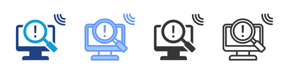 Aufkleber - Computer Analysis icon set multiple style collection