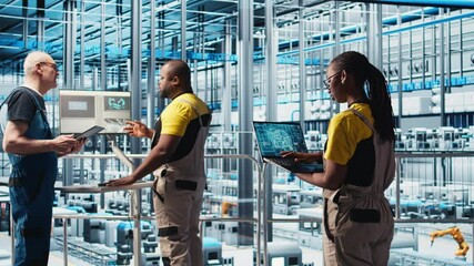 Poster - smart photovoltaics factory expert gathering system performance metrics with ai tech. solar panels p