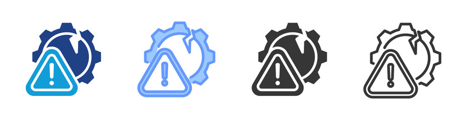 Poster - Disruption icon set multiple style collection