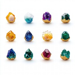 Poster - Stunning variety of gems displayed together showcasing their unique colors and intricate details