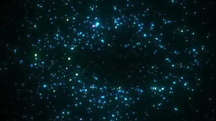 Wall Mural - glowing particles dynamically align to form a futuristic map of kazakhstan. the animation features r