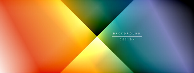 Poster - Colorful gradient with lines made of shadow and light. Creative background