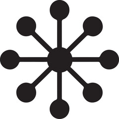 Poster - Abstract complex network graphic design illustration