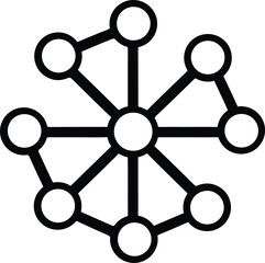 Poster - Abstract complex network graphic design illustration
