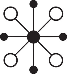 Poster - Abstract complex network graphic design illustration