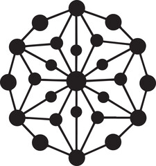 Poster - Abstract complex network graphic design illustration