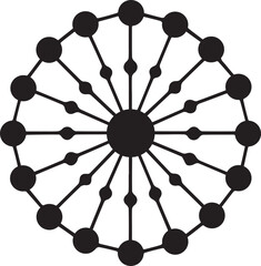 Poster - Abstract complex network graphic design illustration