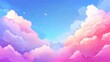 © Photock Agency - Colorful Dreamy Clouds in a Bright Sky with Gentle Hues and Stars